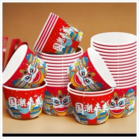 国潮风纸碗50只 礼品代发 5.85元起